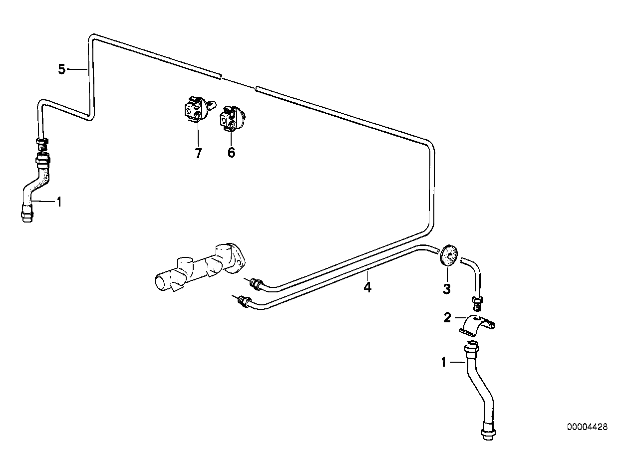 Tuyau de frein avant