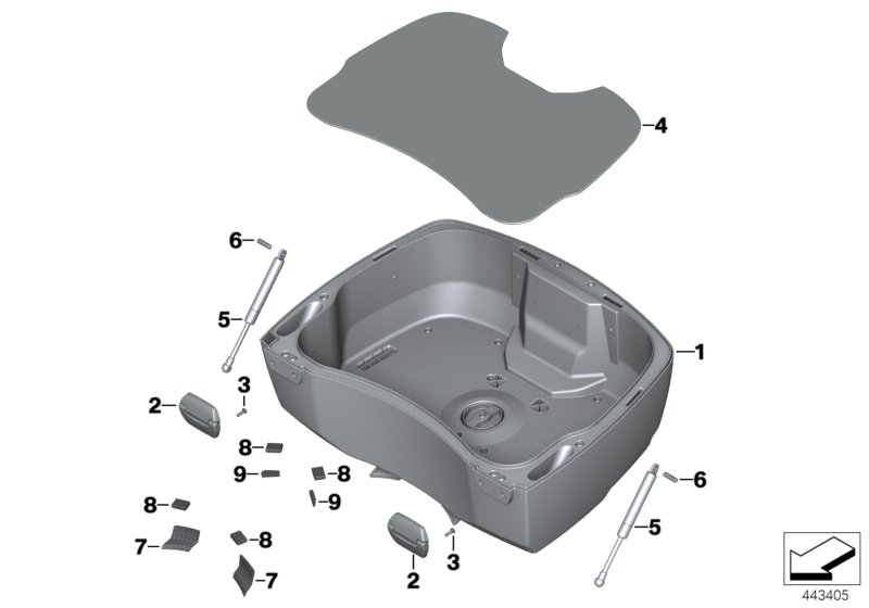 Topcasebodem