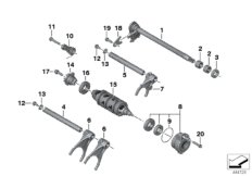 Pièces de boîte 6 vitesses