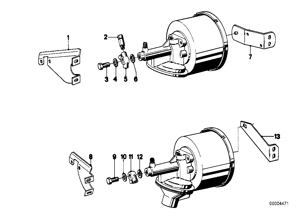 Bromskraftförstärkare/Montering