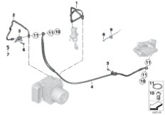 Bremsleitung hinten mit Integral ABS