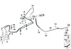 Brake line, rear, I-ABS, Generation 1