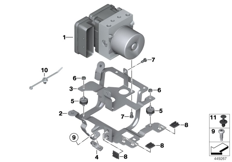 Pressure modulator, I-ABS generation 2