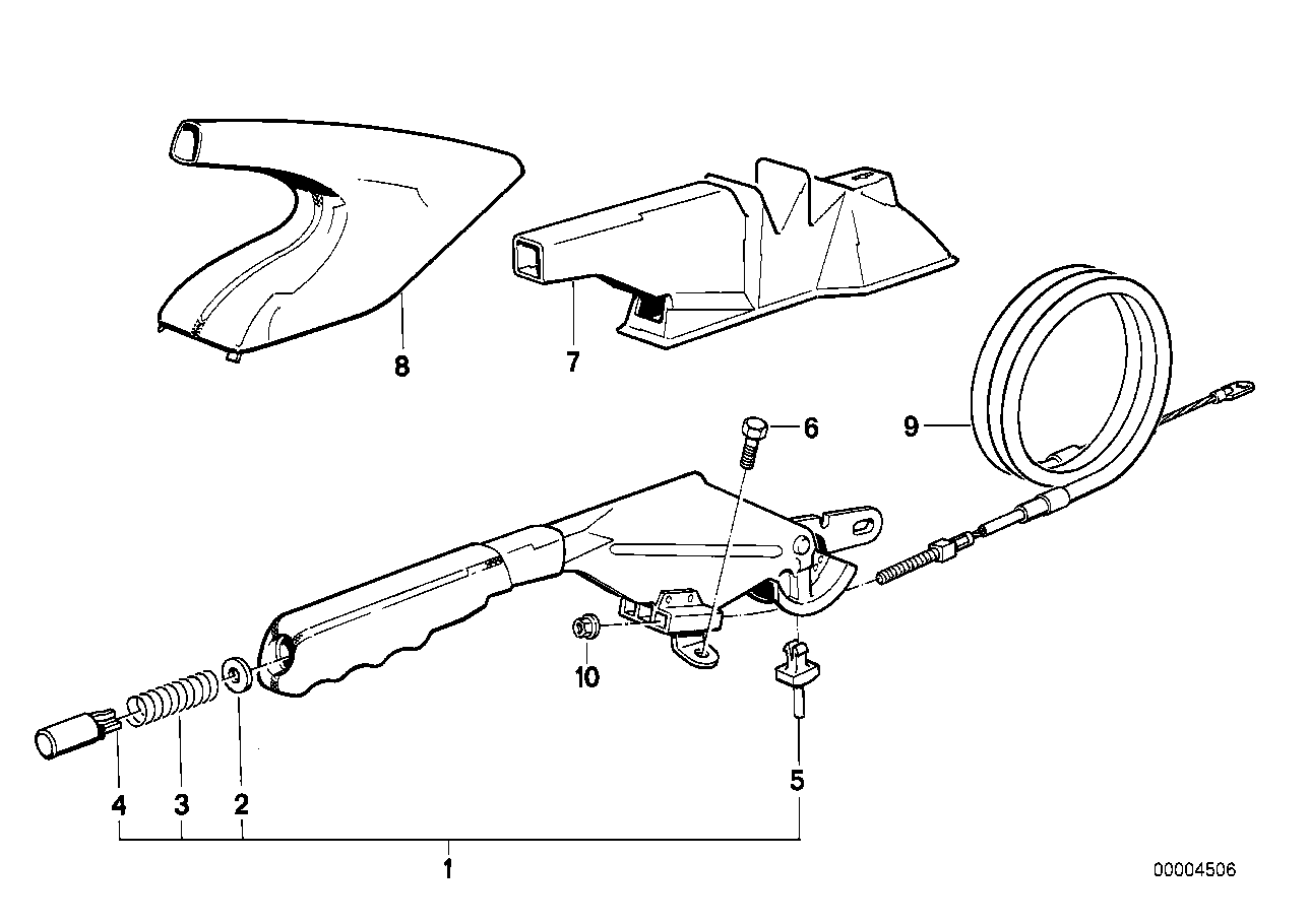 Handbrake lever