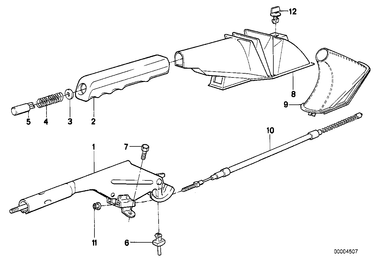 Handbrake lever