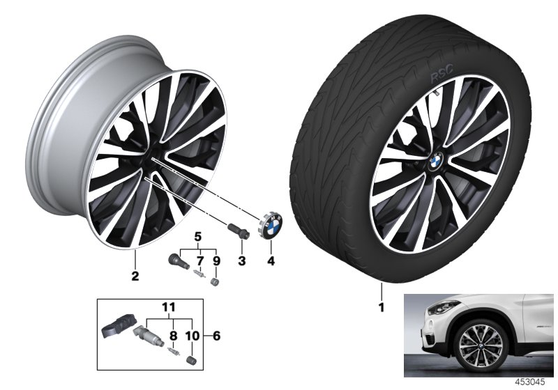 BMW LA wheel V-spoke 573 - 19''