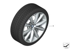 Winter wheel&tyre V-spoke 642