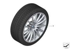 Winter wheel & tyre multi-spoke 619
