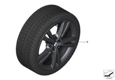 Winter wheel&tyre, double spoke 385