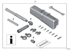 Ferramenta de bordo, kit de manutenção