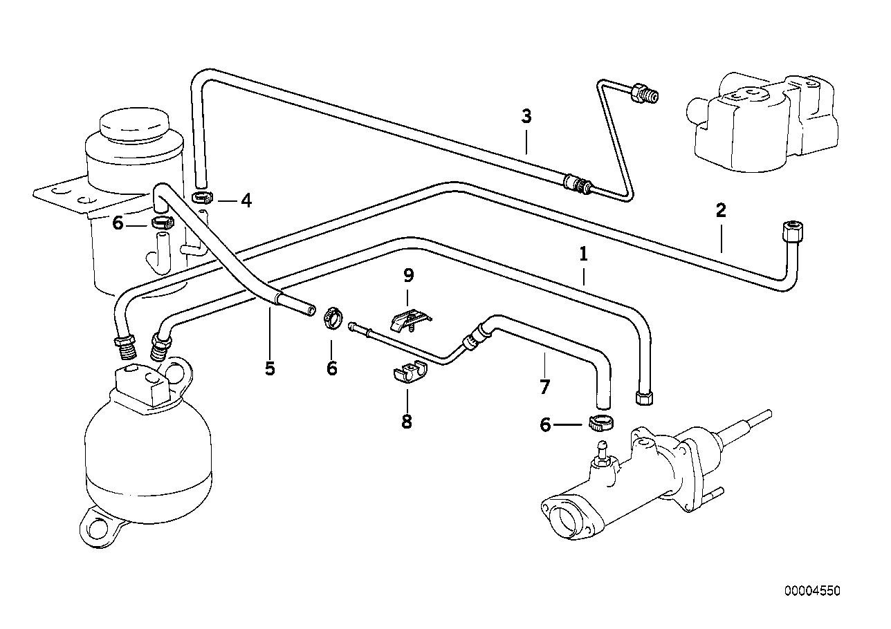 Oil circuit of power brake unit