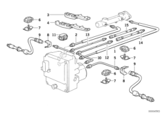 Bremsleitung vorne ABS/ASC+T