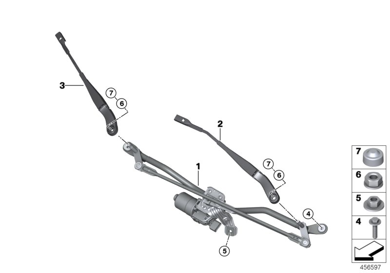 Single wiper parts