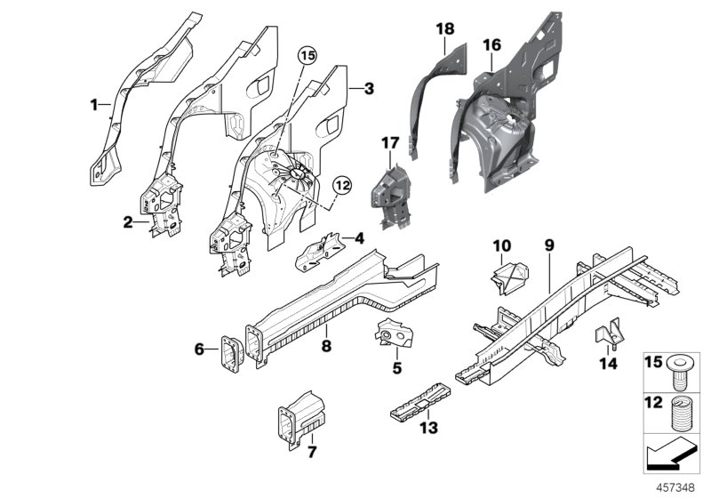 Wheelhouse/engine support