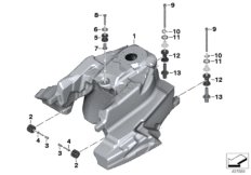 Brandstoftank / bevestigingsdelen