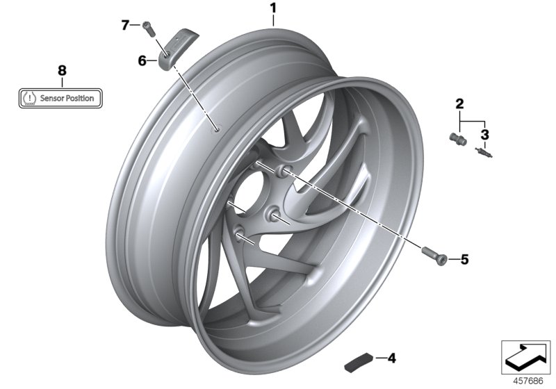 Gegoten velg RDC achter