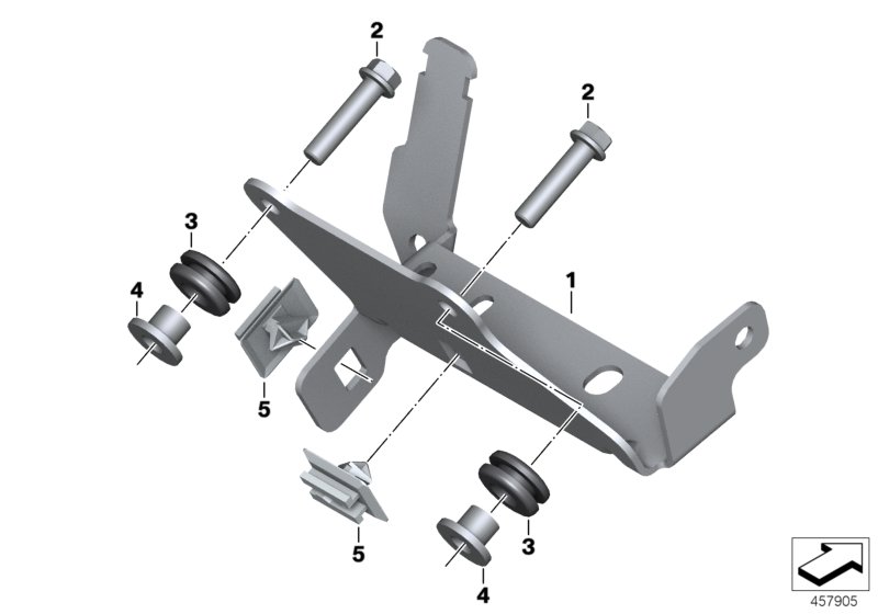 Bracket plug terminal