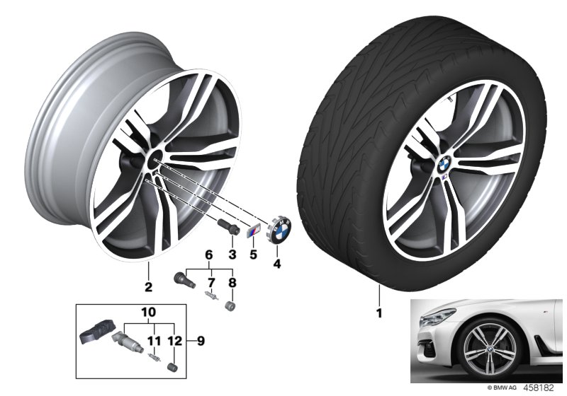 BMW LA wheel double spoke 648M - 20''