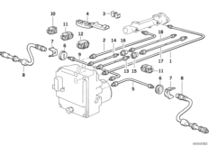 Tuberia de freno delantero ABS/ASC+T