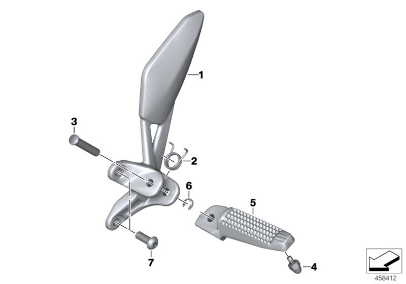 Footpeg plate/Front footpeg