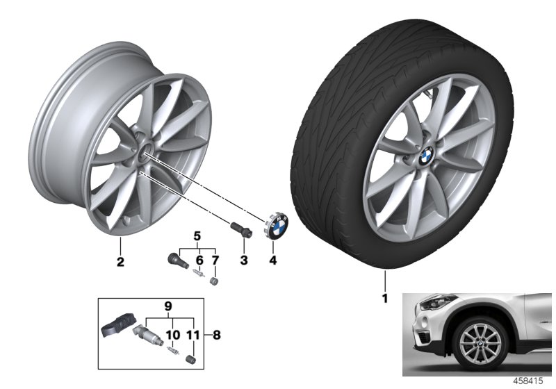 BMW 경합금 휠, V-스포크 560 - 17''