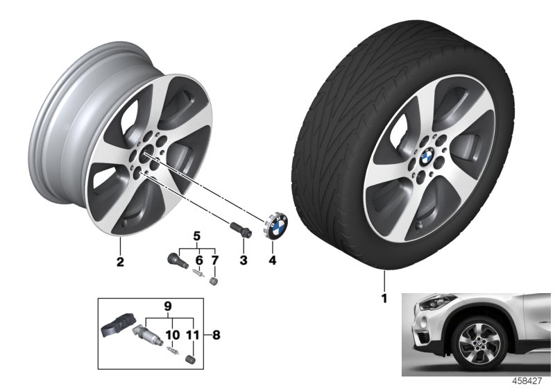 Ruota l.l.BMW styl.a turbina 561 - 17''