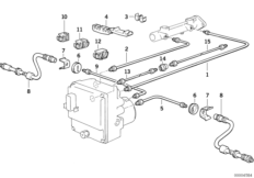 Tuberia de freno delantero ABS