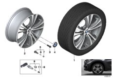 BMW 轻质铝合金轮辋 双轮辐 568 - 18''