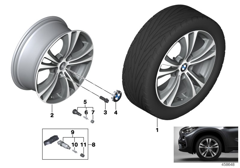 Ruota l.l. BMW doppia razza 568 - 18''