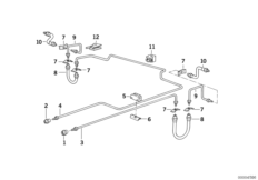 Tuberia de freno trasera ABS/ASC+T