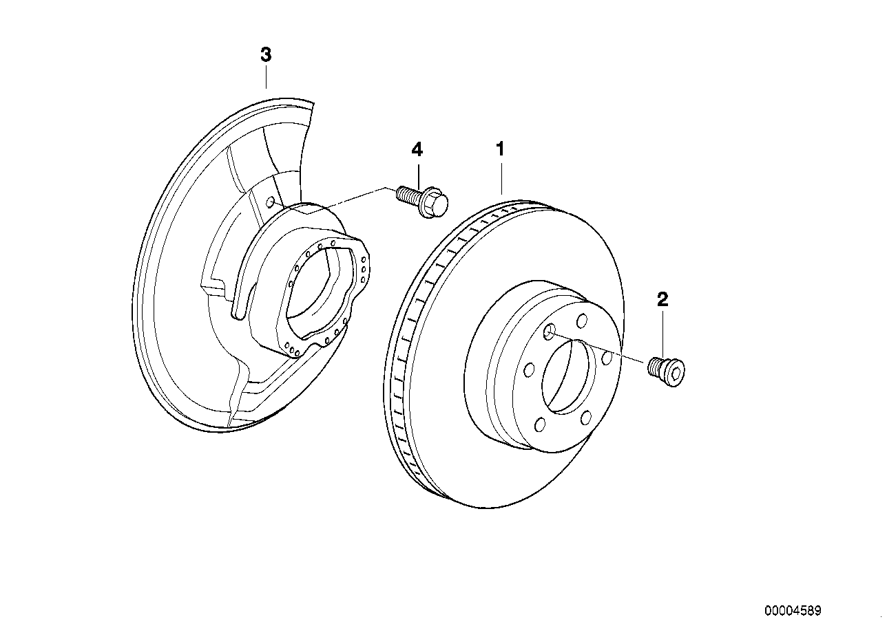 Vorderradbremse-Bremsscheibe