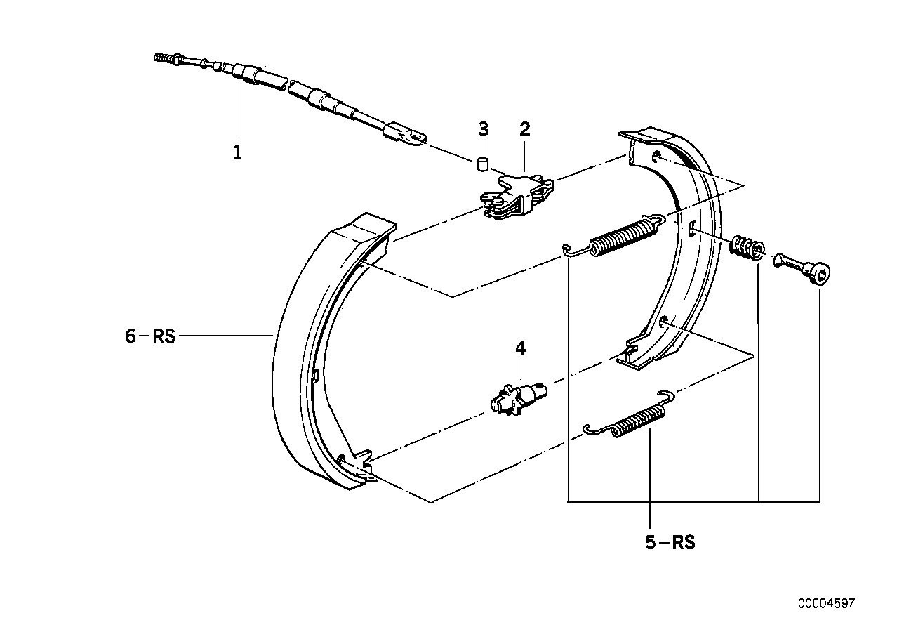 Parking brake/brake shoes