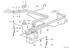 Brake pipe front ABS/ASC+T