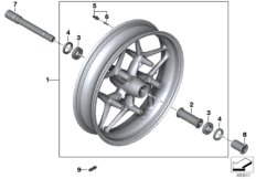 Cast rim, front