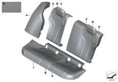 Tapizado individual asiento trasero