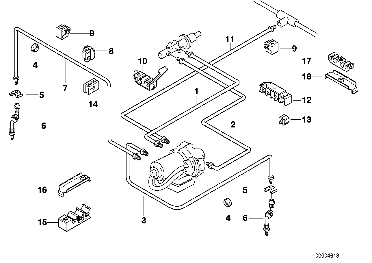 Tubo de travão dianteiro ABS