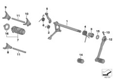 5 Gang Getriebe-Schaltungsteile