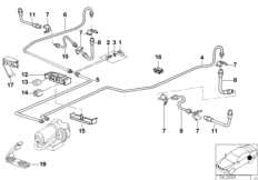 制动管路 后部 ABS/ASC+T