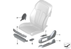 Individual seat trims, front