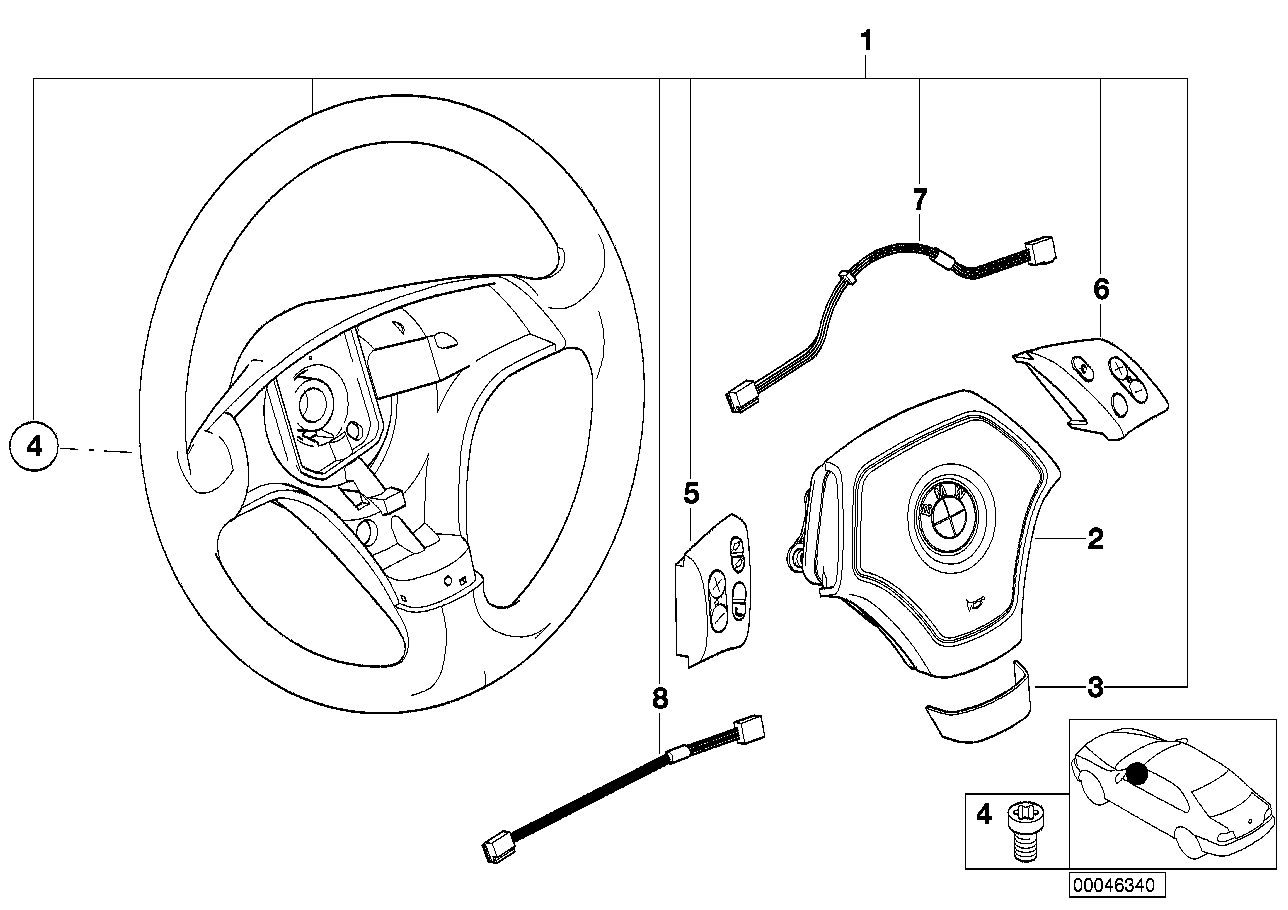 Volante deportivo con Airbag multifunc.