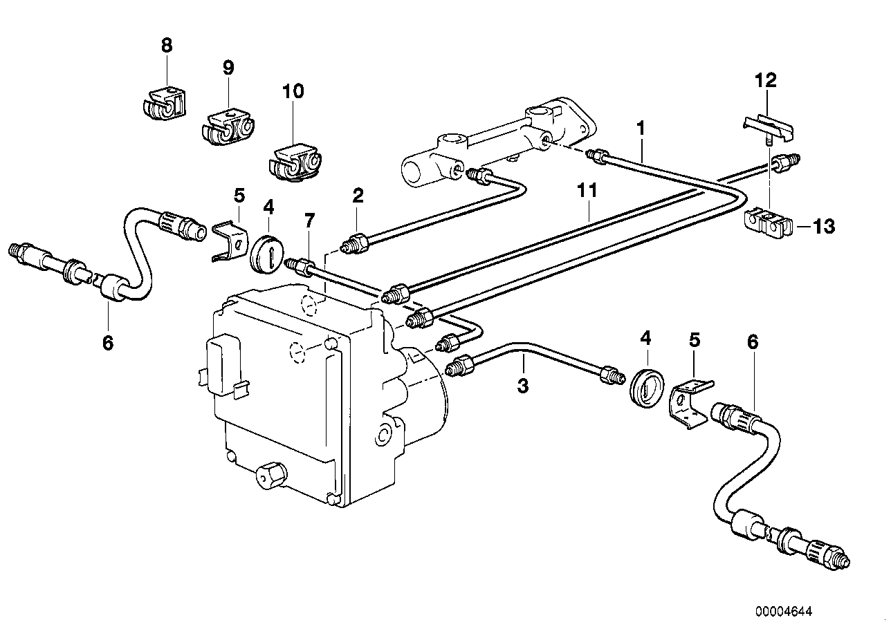 Tuberia de freno delantero ABS