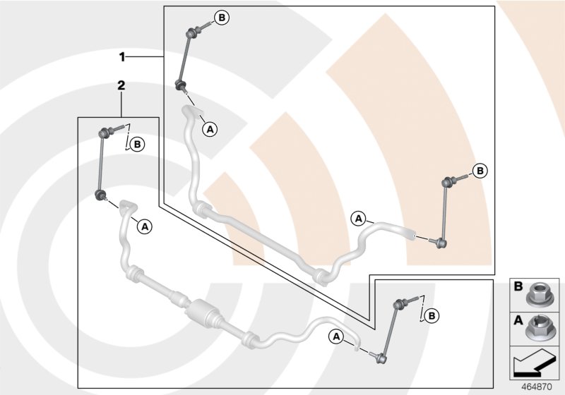 Repair kit, anti-roll bar links