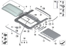 Lift-up-and-slide-back sunroof