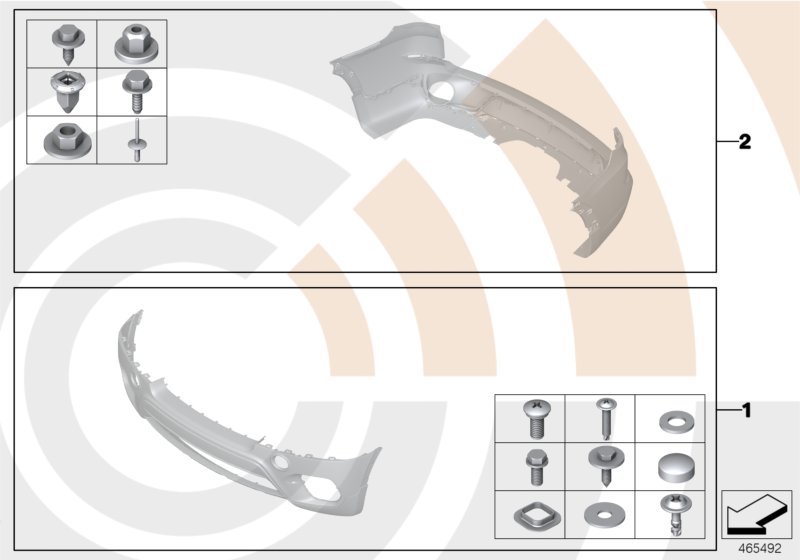 Montageset bumper