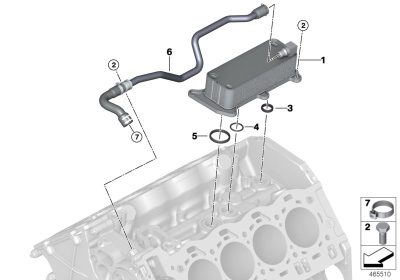 Oil-to-water heat exchanger