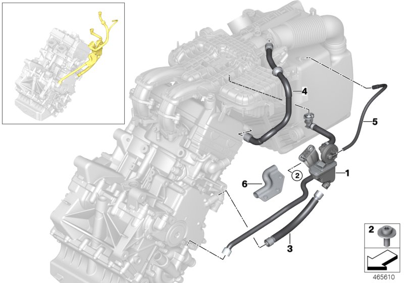 Crankcase-Ventilation/oil separator