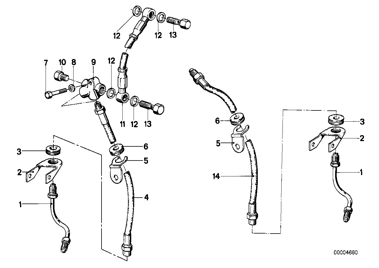 Vorderradbremse-Bremsleitung