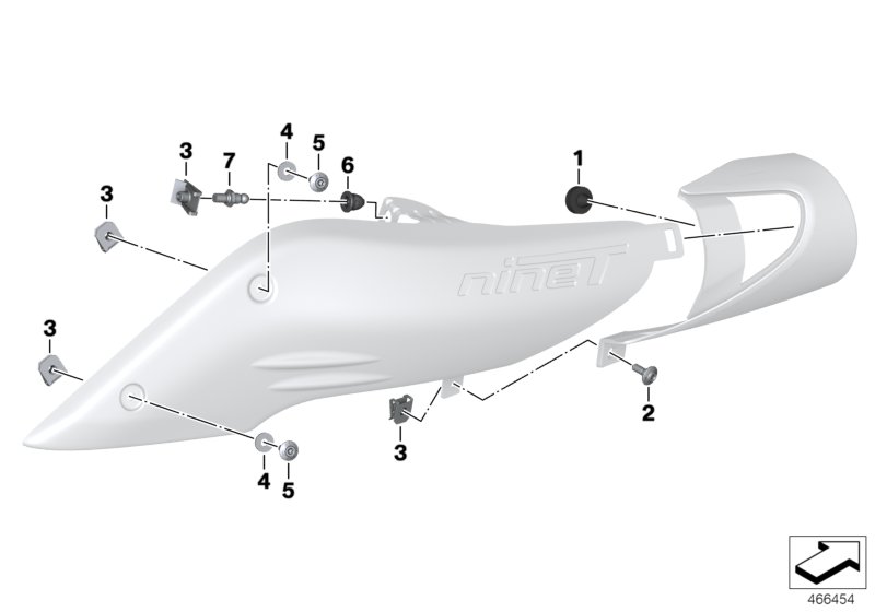 Mount parts cover unfiltered-air snorkel