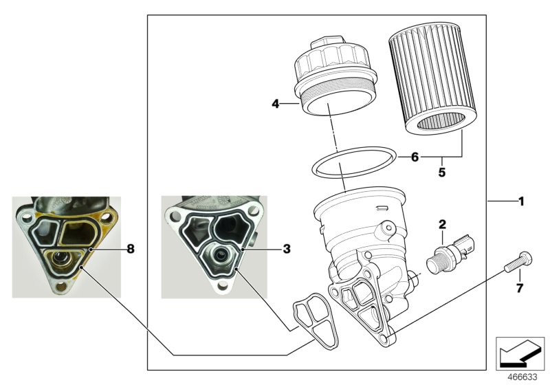 Lubrication system-Oil filter