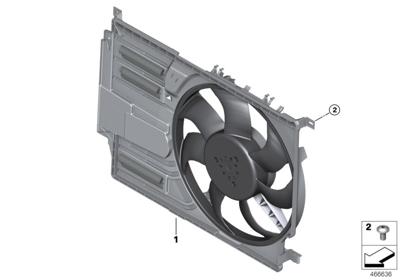 telaio ventilatore con ventilatore